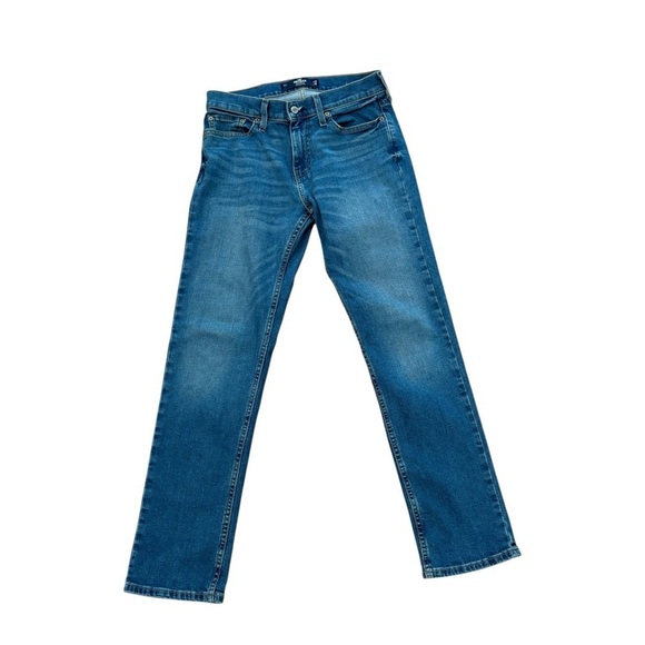 Hollister Other - Hollister Men's 28W x 30L" Slim Straight Denim Blue Stretch Casual Jeans